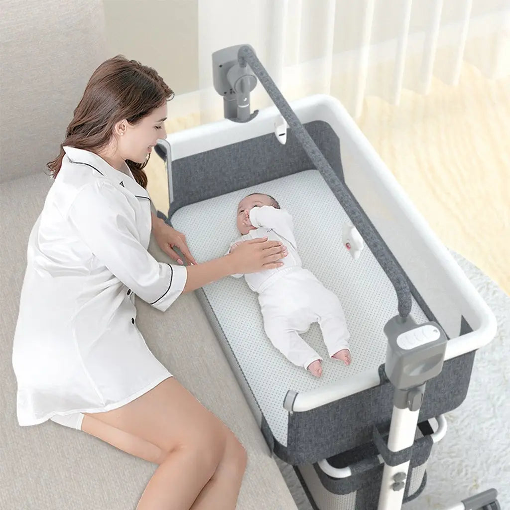Premium Baby Electric Bed Basket & Cradle – Multi-Functional, Portable & Comfortable for UAE Parents Shop N Cart