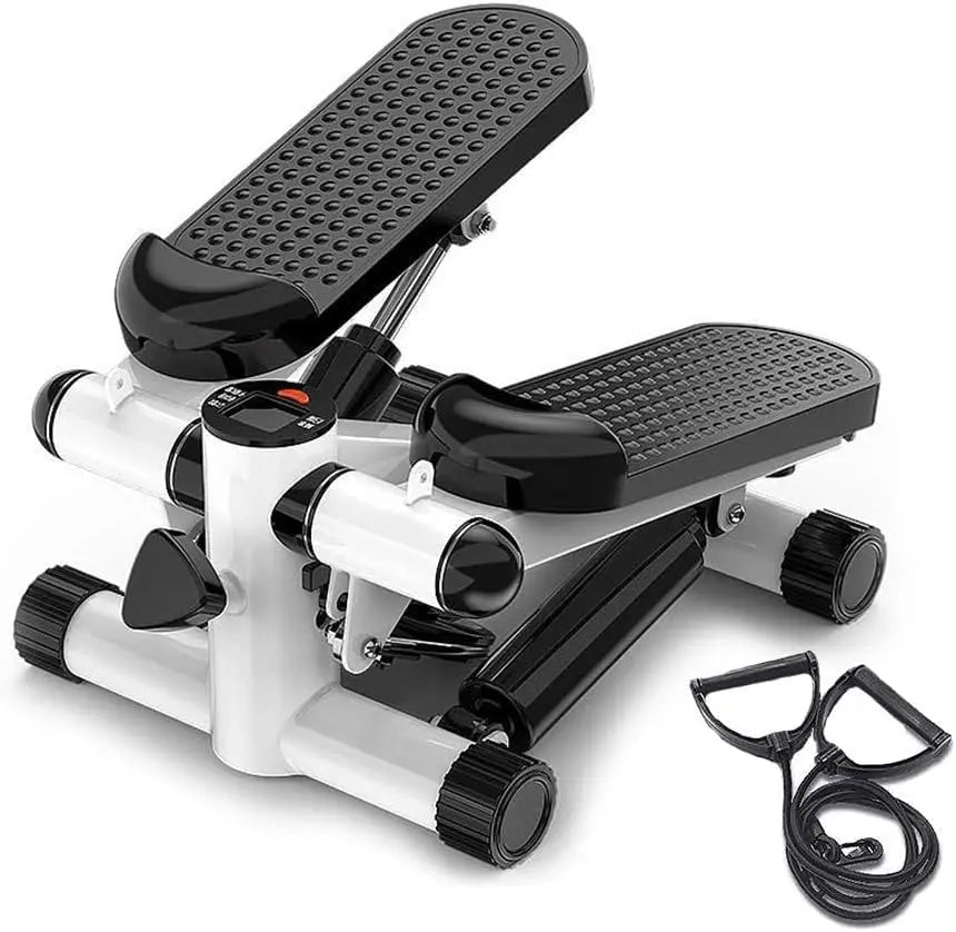 Foot Stepper Exercise Machine – Adjustable Height Stepper with Resistance Bands & LCD Monitor Shop N Cart