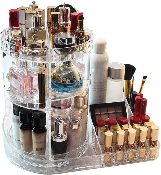 360° Rotating Multi-Function Cosmetic Organizer – Perfect Storage Solution for Your Beauty Essentials Shop N Cart