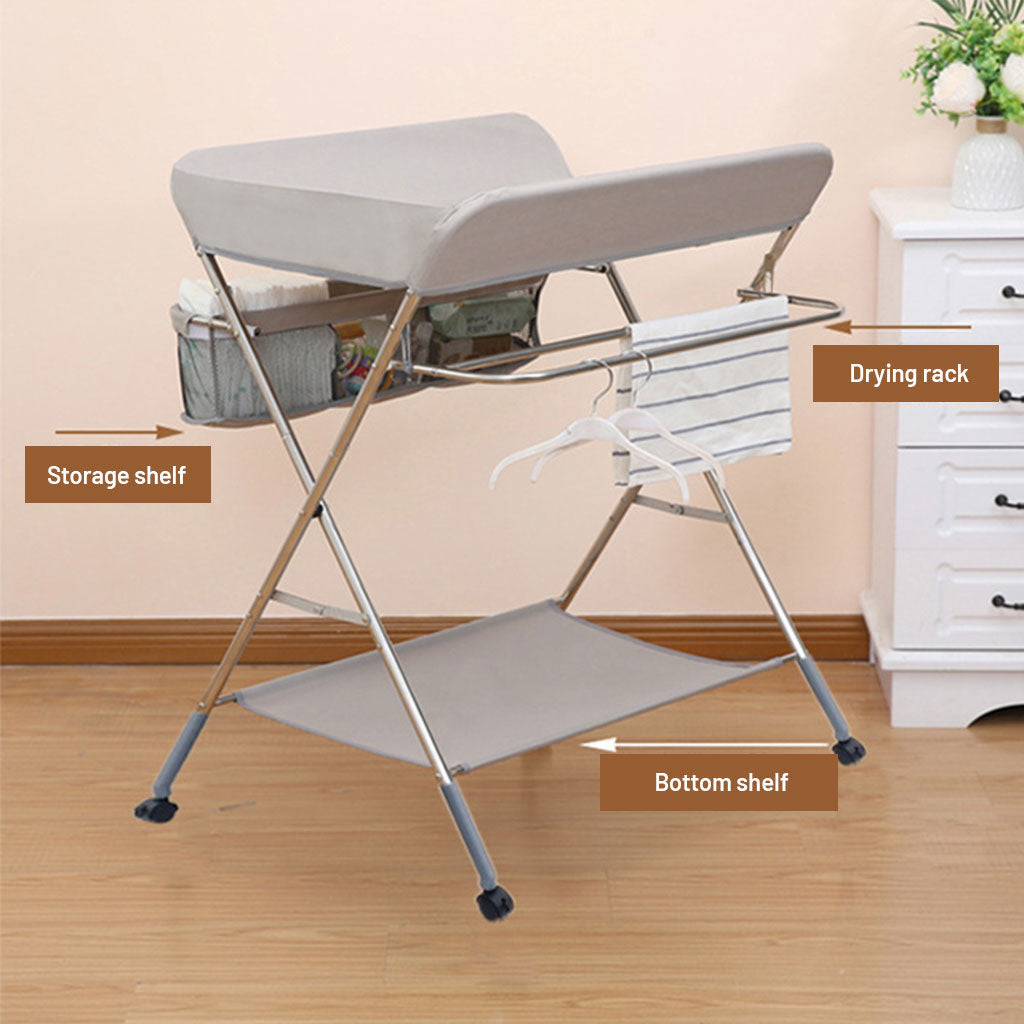 Foldable Baby Diaper Changing Table – Adjustable &Portable Baby Changing Station in UAE Shop N Cart