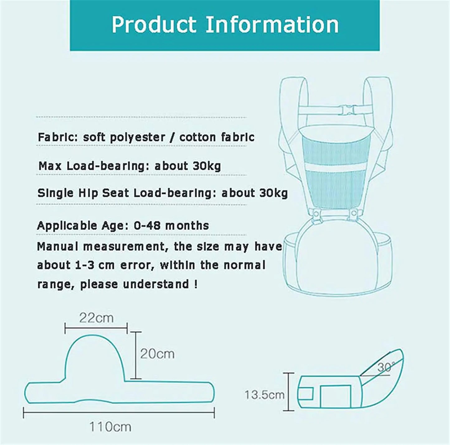 Baby Carrier with Hip Seat – Ultimate Comfort & Convenience for UAE Parents Shop N Cart