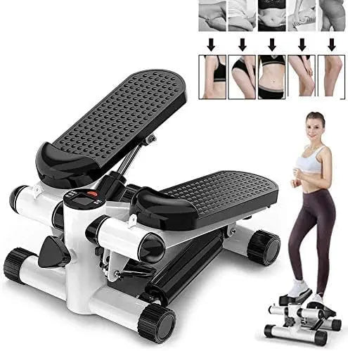 Foot Stepper Exercise Machine – Adjustable Height Stepper with Resistance Bands & LCD Monitor Shop N Cart
