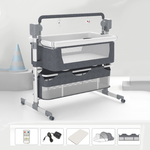 Baby Electric Bed Basket Cradle | Foldable & Portable Sleeping Cot Shop N Cart